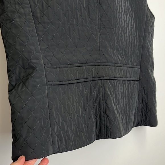 Talbots Quilted Vest Lightweight Equestrian Black Sz M - Picture 8 of 17